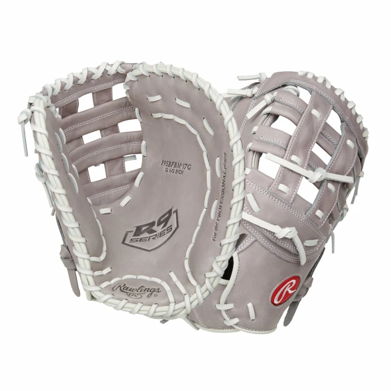 Rawlings R9 Softball First Base Glove (R9SBFBM-17G) 1 Rawlings R9 Softball First Base Glove (R9SBFBM-17G)